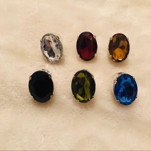 SIX PAIRS OF EARRINGS